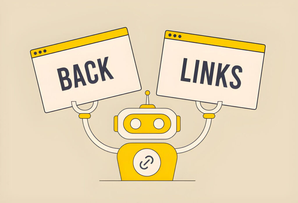 Graphic representing backlink strategies crucial for Website SEO tips.